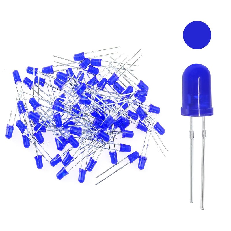 WOWOONE 200Pcs 3mm LED Light Emitting Diodes Assortment Kit Round Diffused Led Circuit Component Assorted Set for Arduino,Breadboard, PCB Electronic Circuit DIY, Raspberry Pi (Blue) - Image 1